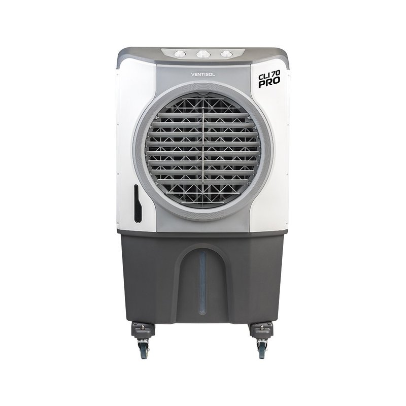 climatizador evaporativo industrial cli pro 70 litros 210w ventisol 2 frente