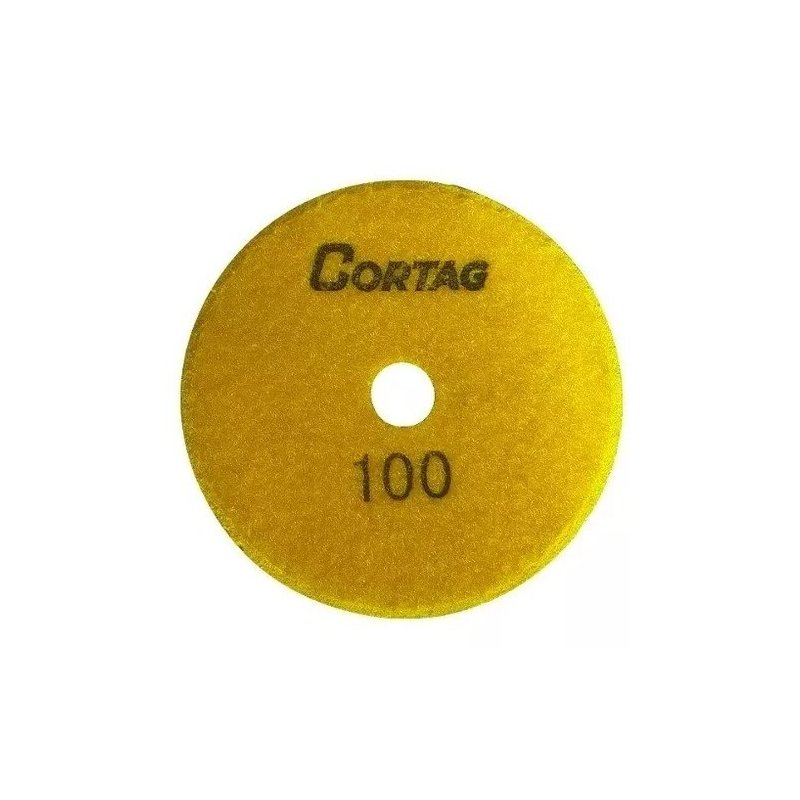02 disco diamantado polimento seco umido 100mm g100 cortag