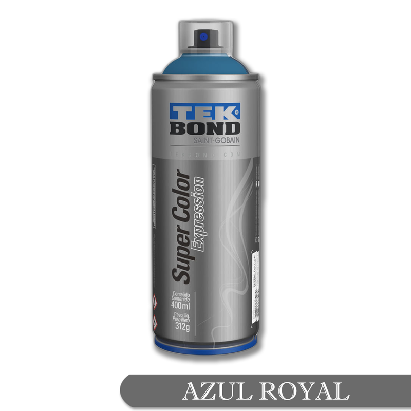01 tinta spray expression azul royal 400ml tekbond