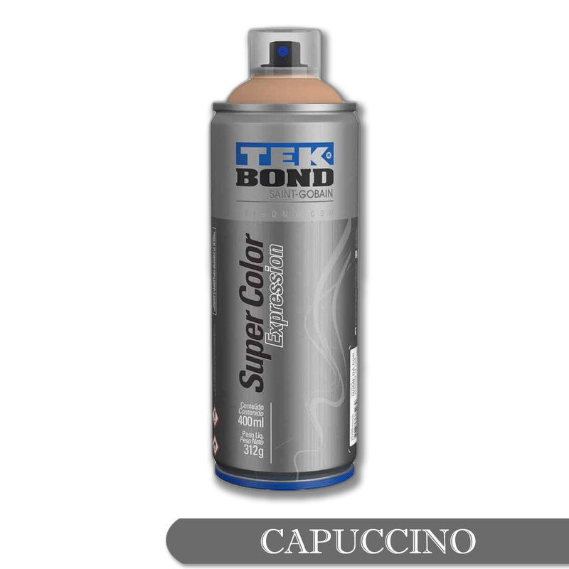 01 tinta spray expression capuccino 400ml tekbond