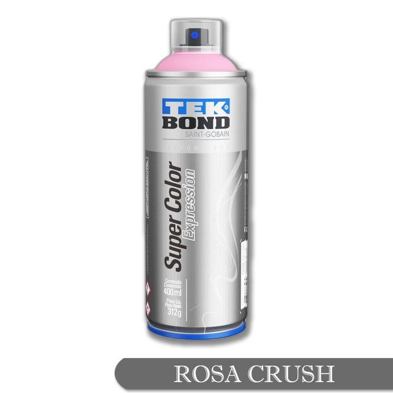 01 tinta spray expression rosa crush 400ml tekbond