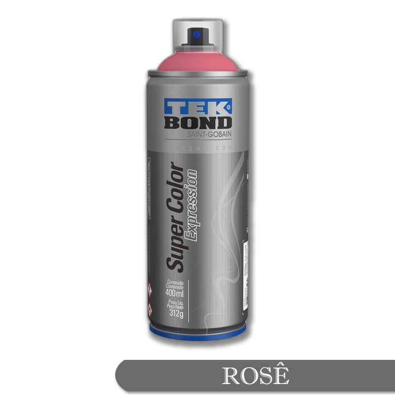 01 tinta spray expression rose 400ml tekbond