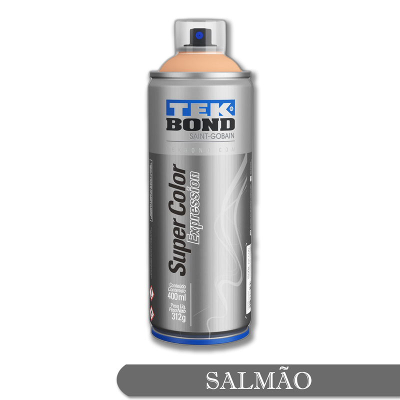 01 tinta spray expression salmao 400ml tekbond